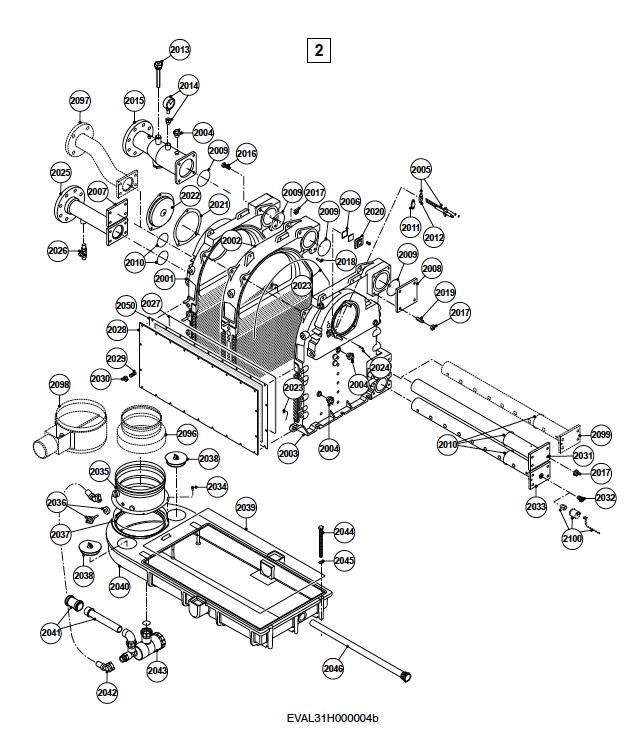 Schéma éclaté Vue Principale — Remeha REMEHA GAS 310 ECO (2004 - 2012)